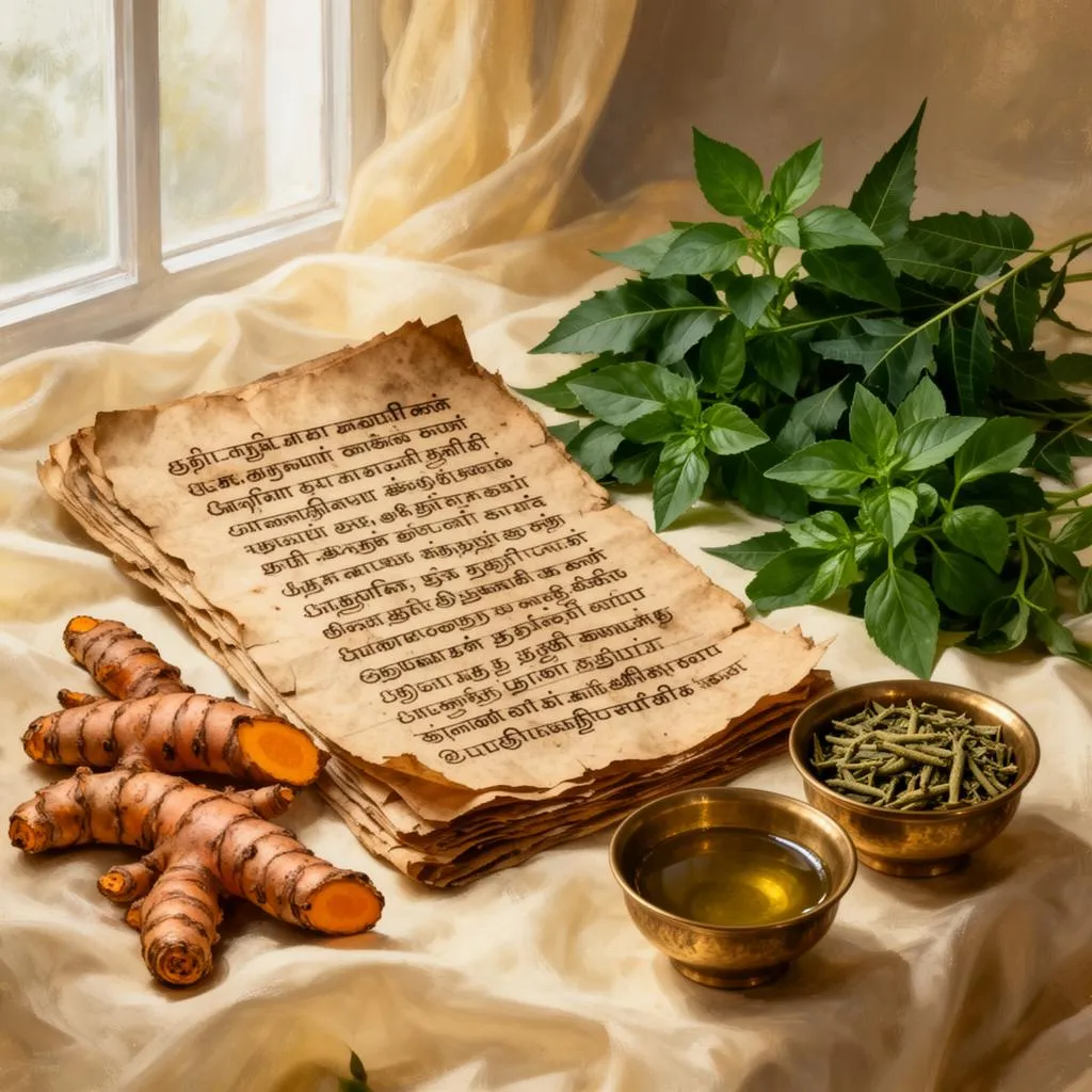 প্রাচীন আয়ুর্বেদ পাণ্ডুলিপি ও ভেষজ